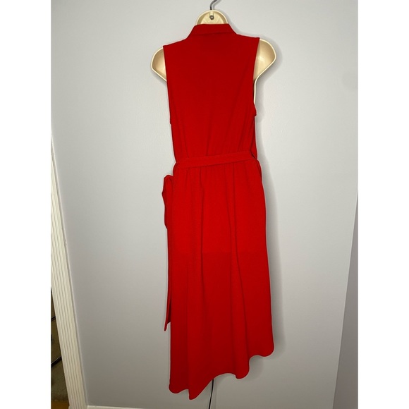 C/MEO Collective  Entice Red Asymmetrical Wrap Dress - Picture 4 of 10